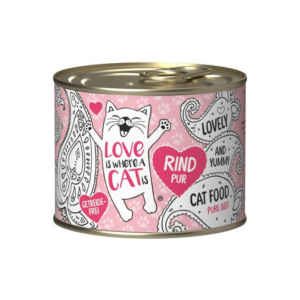 Lata Gato Love Is Where Cat Beef Pure 200 GR (91240)
