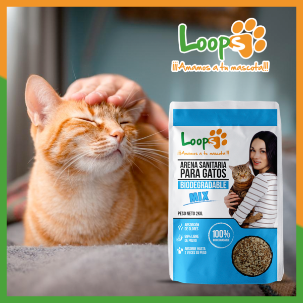 Display Arena Para Gatos Biodegradable Mix Loops Lavanda 8x2 KG (16 KG) - Imagen 3