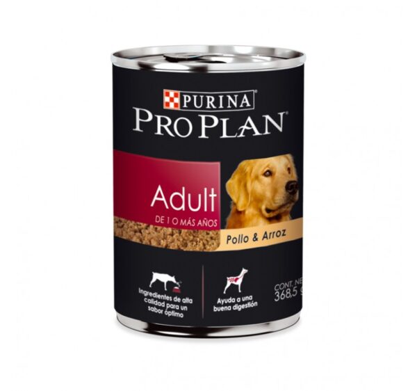Lata Pro Plan Adulto Pollo & Arroz 12x368.5gr - Imagen 2
