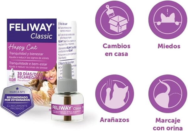 Spray Anti estrés Feliway 60 ml - Tranquilidad y Bienestar - Imagen 2