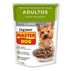Sachet Master Dog Adulto Raza Pequeña Carne 20 Unidades