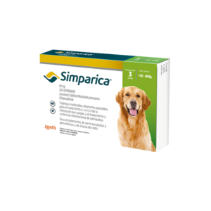Simparica 80 MG 3 Tabletas (20 a 40 KG)