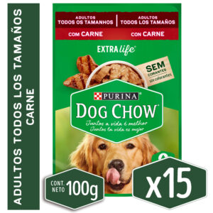 Sachet Dog Chow Carne x15