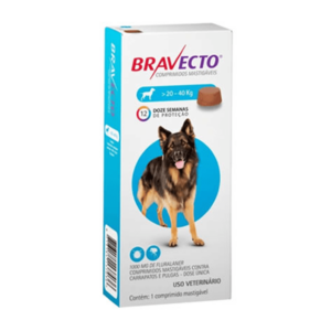 Bravecto Perro 20 - 40 Kilos 1 Comprimido