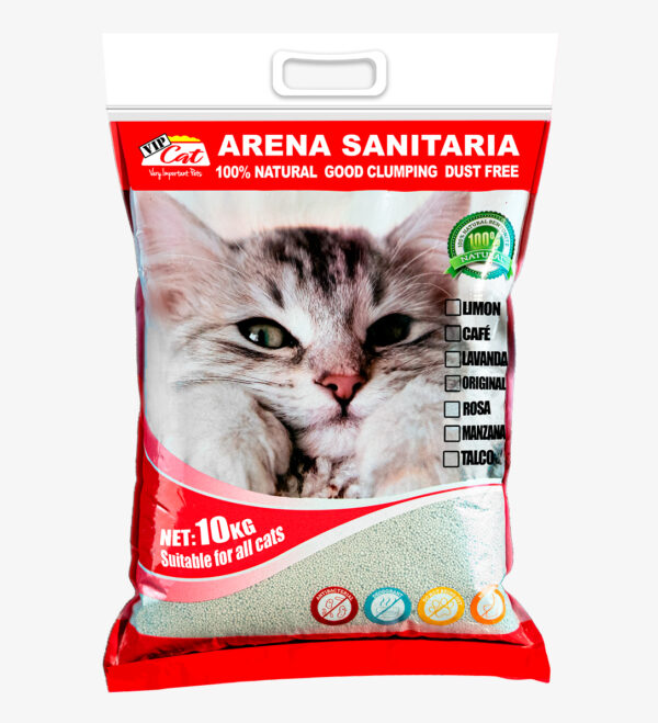 Arena Vip Cat Talco 10 KG Aglutinante