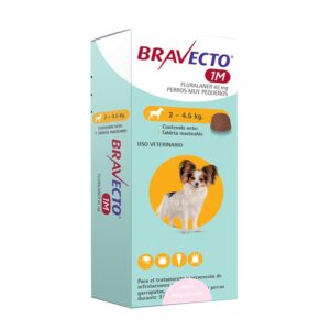 Bravecto Perro 2  a 4.5 KG 1 Mes de duración