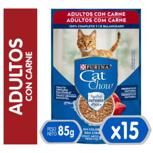 Sachet Cat Chow Carne x15 Unidades