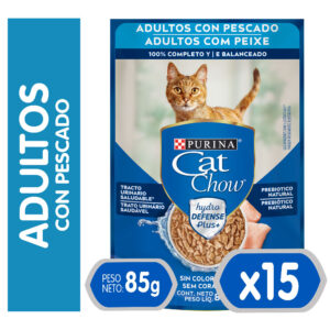 Sachet Cat Chow Pescado x15 Unidades
