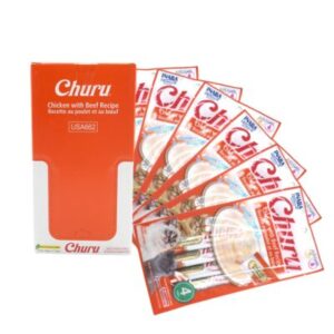 Caja Churu Cat Chicken Beef 6 Sobres 4 Tubos (USA662)