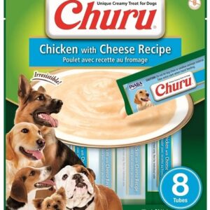 Caja Churu Dog Chicken Cheese 6x8 tubos