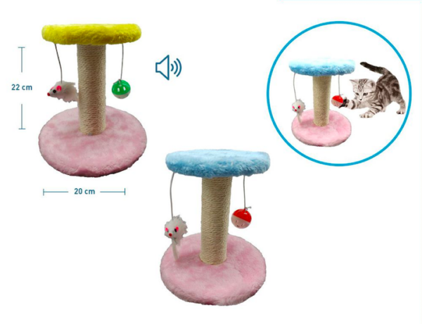 Rascador Pequeño con Pelota y Ratón (60982) - Imagen 3