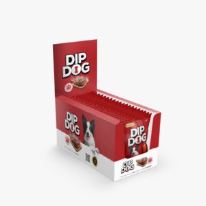 Caja Snack Dip Dog Carne 20x60 GR