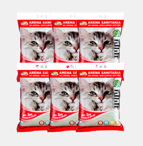 Display Arena Vip Cat Talco 6x3 KG Aglutinante
