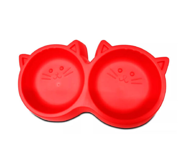 Plato Doble Diseño Gato Rojo (582) Unidad