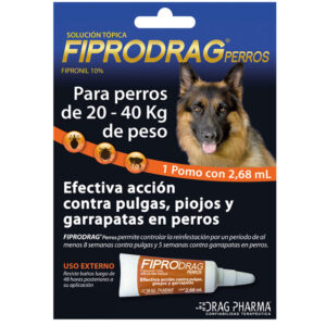 Pipeta Fiprodrag Perros de 20-40 kg Unidad