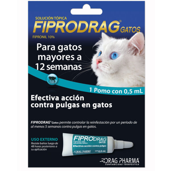 Pipeta Fiprodrag Gatos Mayores a 12 Semanas – 1 unidad - Imagen 2