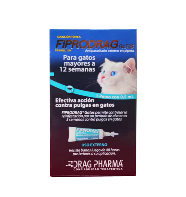 Pipeta Fiprodrag Gatos Mayores a 12 Semanas – 1 unidad