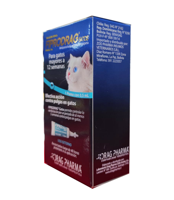 Pipeta Fiprodrag Gatos Mayores a 12 Semanas – 1 unidad - Imagen 3