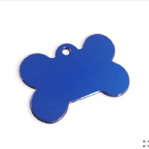 Plaquita / Placa Azul Grande Hueso