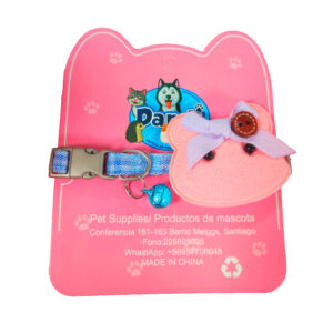 Collar Peluche Osito Rosa (7064)