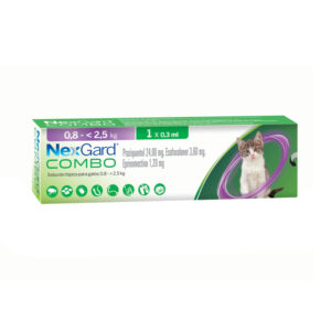 NexGard Gato Combo 0.3ML 0.8 a 2.5 KG Solución Tópica Amplio Espectro