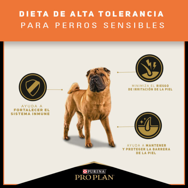 Pro Plan Sensitive Skin Salmón Razas Mediana/Grande 3 KG - Imagen 6
