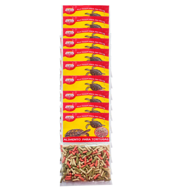 Alimento para Exóticos Tira 10 Unidades Vitamina Pellet Tricolor 200 GR