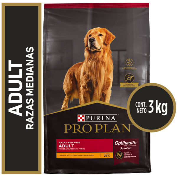 Pro Plan Adulto Razas Medianas 3kg