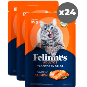 Sachet Felinnes Premium Salmón 85 GR 24 Unidades