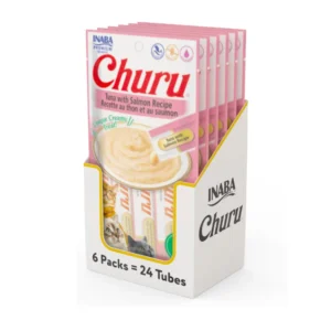 Caja Churu Cat Tuna Salmon 6 Sachets 4 Tubos
