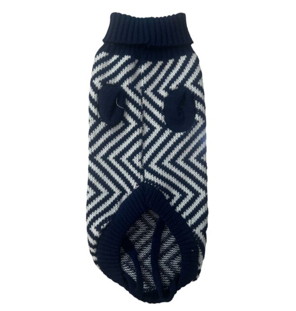 Chaleco Lana Lineas Azul Talla S (74701) - Imagen 2