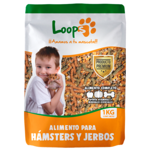 Alimento Hamster y Jerbos Loops 1kg