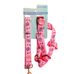 Arnés con Correa Rosado Talla XL Patitas