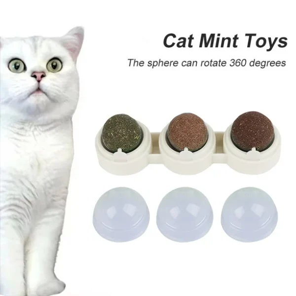 Juguete Gato Bolitas Giratorias Catnip Matatabi (CTB-21) - Imagen 2