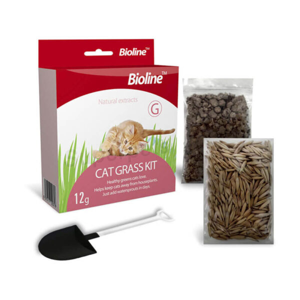 Bioline Cat Catnip Grass Kit 12g Pasto para Gatos - Imagen 4