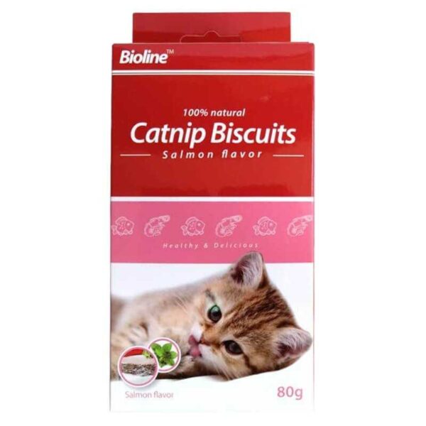 Bioline Galletas de Catnip y Salmón 80 GR