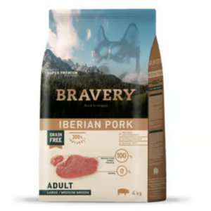 Bravery Iberian Pork Adult Large Medium Breeds 4 KG
