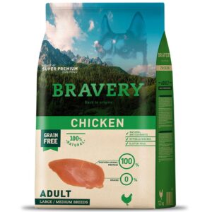 Bravery Chicken Adulto Large/Medium 4 KG