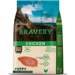 Bravery Chicken Puppy Large Medium Breed 4 KG