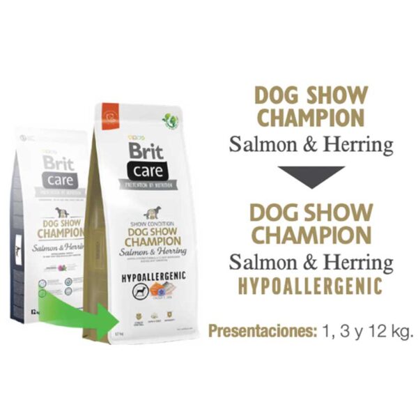 Brit Care Dog Hypoallergenic Dog Show Champion 3 KG - Imagen 2