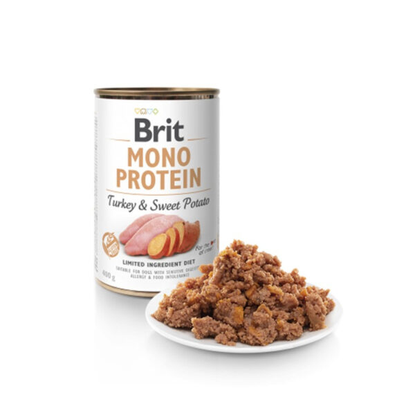Lata Brit Care Mono Protein Turkey & Sweet Potato 400 GR - Imagen 2