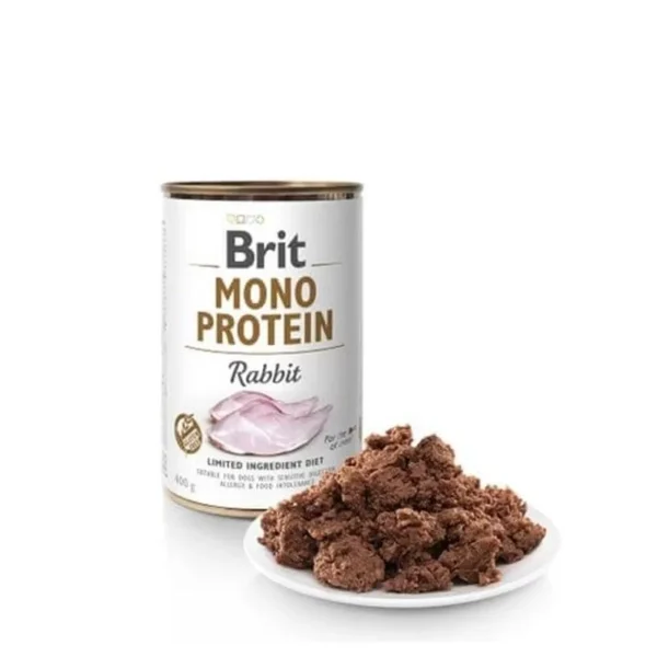 Lata Brit Care Dog Mono Protein Rabbit 400 GR - Imagen 2
