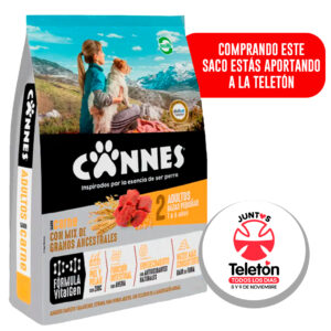 Alimento Perro Cannes Adulto Raza Pequeña Carne y Cereales 8 KG