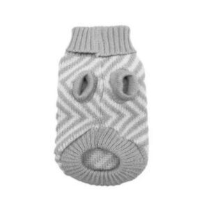 Chaleco Lana Lineas Gris Talla XXL (74701)