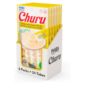Caja Churu Cat Chicken Cheese Recipe 6 Sachets de 4 Tubos