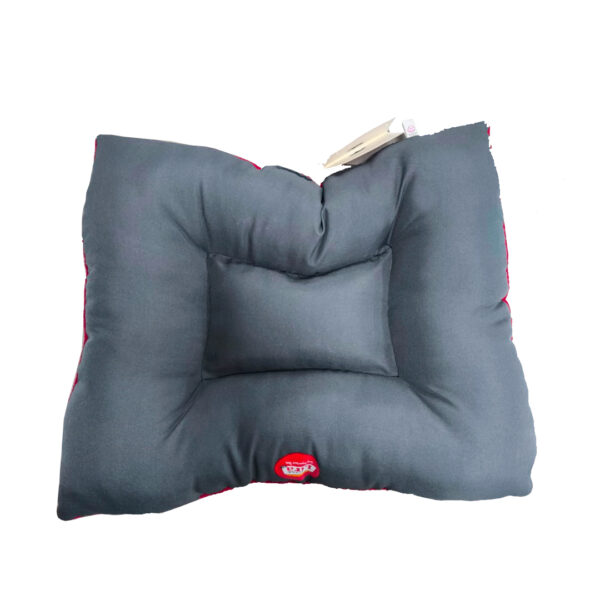 Cama Colchoneta Rectangular Lira Gris Rojo 110x100 cm
