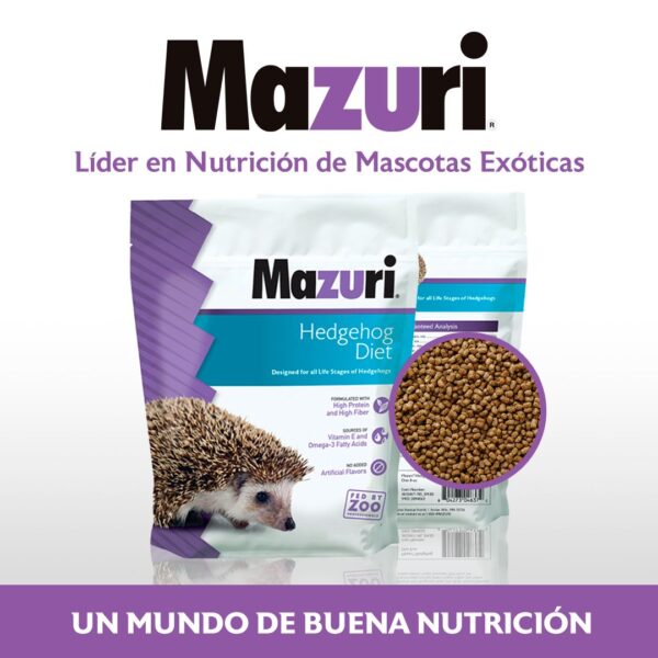 Mazuri Erizo de Tierra Insectivore Diet 500 gr - Imagen 2