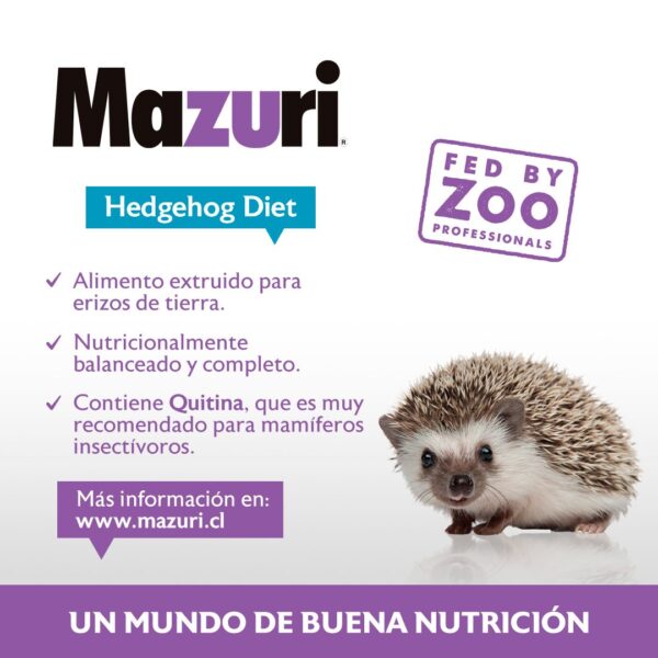 Mazuri Erizo de Tierra Insectivore Diet 500 gr - Imagen 3