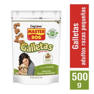 Caja Galletas Master Dog Carne Razas Pequeñas 12x500 gr