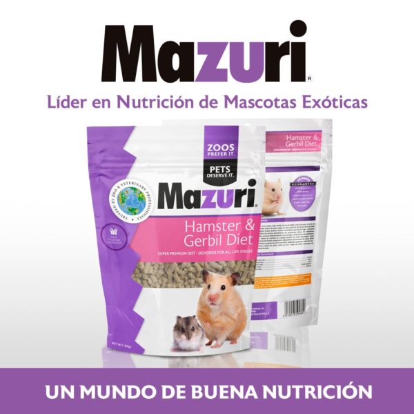 Mazuri Alimento Hamster & Jerbos Diet Gerbil 350 grs - Imagen 2